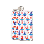 Sail Boat Pattern Heupfles (Links)