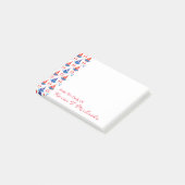 Sail Boat Pattern | Jouw namen toevoegen Post-it® Notes (Schuin)