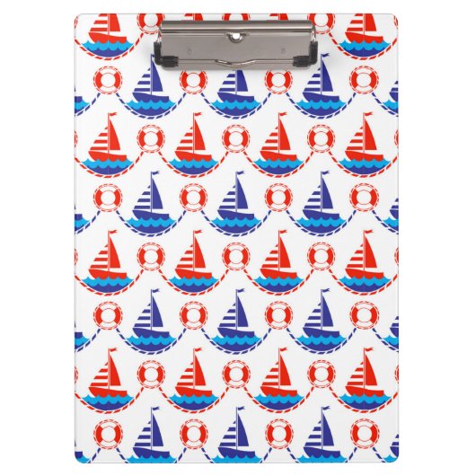 Sail Boat Pattern Klembord (Voorkant)