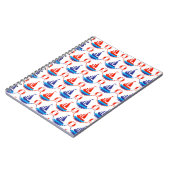 Sail Boat Pattern Notitieboek (Linkerzijde)