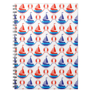 Sail Boat Pattern Notitieboek