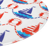 Sail Boat Pattern Snijplank (Hoek)