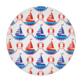 Sail Boat Pattern Snijplank (Voorkant)