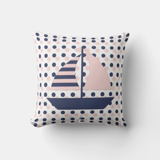Sail Boat Pillow Kussen (Voorkant)