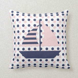 Sail Boat Pillow Kussen