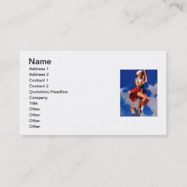  Sail Boat Sailing Pin UP Girl Visitekaartje