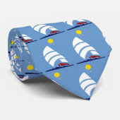 Sail Boat Stropdas (Opgerold)