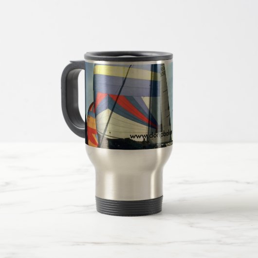 Sail Boat Travel Mug Reisbeker (Voorkant links)