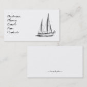 Sail Boat Visitekaartje (Voorkant / Achterkant)