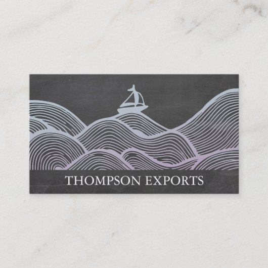 Sail Boat | Waves Visitekaartje (Voorkant)