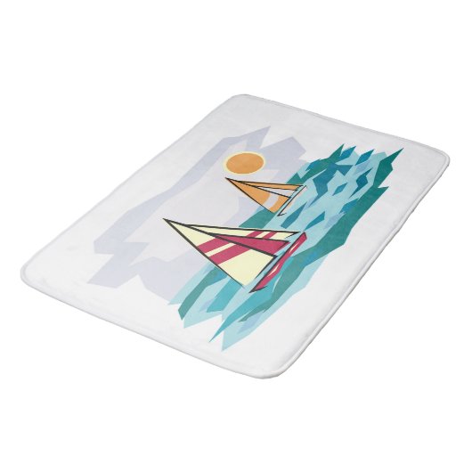 Sail Boats Badmat (Gekanteld)