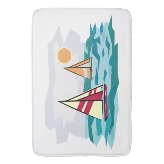 Sail Boats Badmat (Voorkant Verticaal)