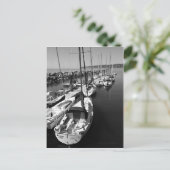 Sail Boats Black en White Briefkaart (Staand voorkant)