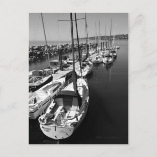 Sail Boats Black en White Briefkaart
