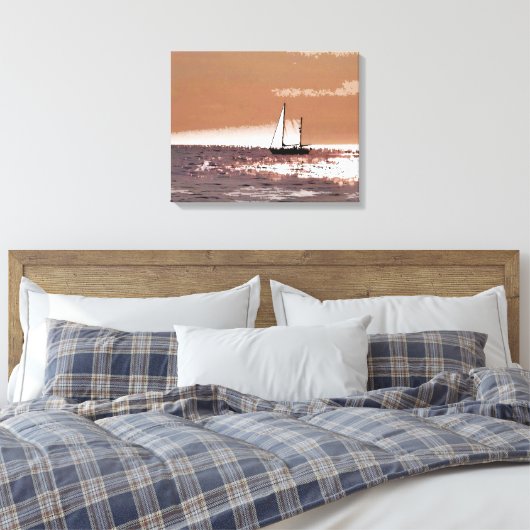 SAIL BOATS CANVAS AFDRUK (Insitu (Slaapkamer))