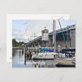 Sail Boats Docked, Fort Lauderdale Briefkaart (Voorkant / Achterkant)