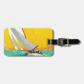 Sail Boats, Frans reizen Bagagelabel (Voorkant horizontaal)