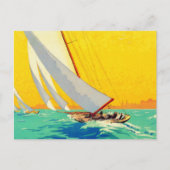 Sail Boats, Frans reizen Briefkaart (Voorkant)