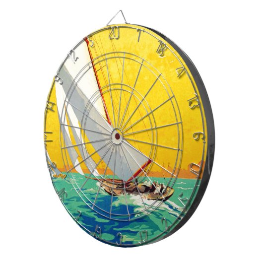 Sail Boats, Frans reizen Dartbord (Voorkant Rechts)