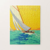 Sail Boats, Frans reizen Legpuzzel (Verticaal)
