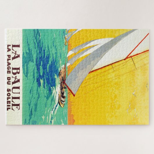 Sail Boats, Frans reizen Legpuzzel (Horizontaal)