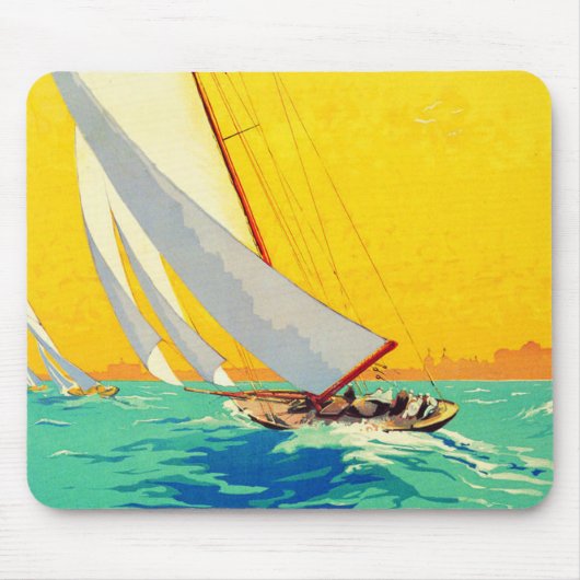  Sail Boats, Frans reizen Muismat (Voorkant)