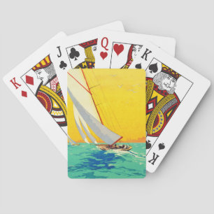Sail Boats, Frans reizen Speelkaarten