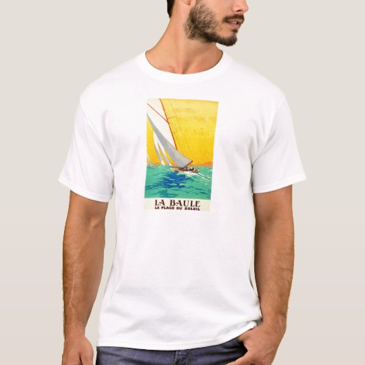 Sail Boats, Frans reizen T-shirt (Voorkant)