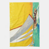  Sail Boats, Frans reizen Theedoek (Verticaal)