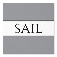 SAIL Chic Modern Nautisch Grijs Zwart Wit Strepen
