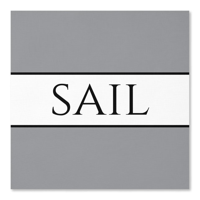 SAIL Chic Modern Nautisch Grijs Zwart Wit Strepen Behang (Voorkant)