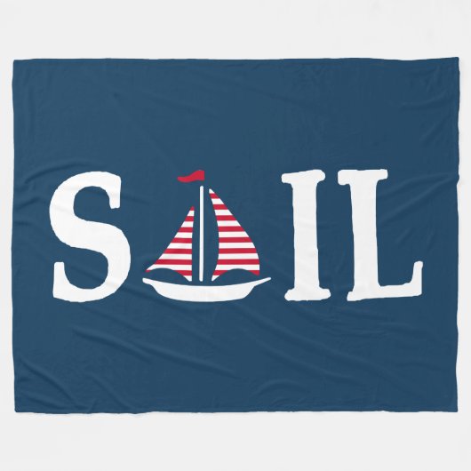 Sail Fleece Deken (Voorkant (Horizontaal))