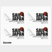 Sail for Japan Rectangle Sticker (Vel)