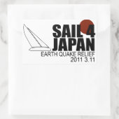 Sail for Japan Rectangle Sticker (Tas)