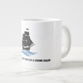 Sail Forward – Stay Strong, Keep Moving Motivation Grote Koffiekop (Voorkant rechts)
