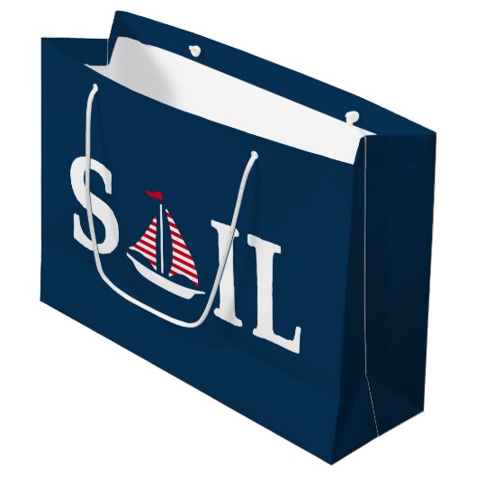 Sail Groot Cadeauzakje (Voorkant Gekanteld)