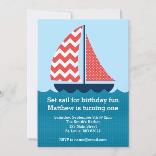 Sail instellen voor Birthday Fun Kaart (Voorkant)