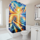 Sail Into Sunset: het geluid van de oceaan Douchegordijn (In situ)