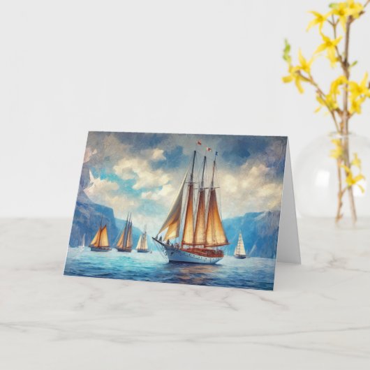 Sail Kaart (Gele Bloem)