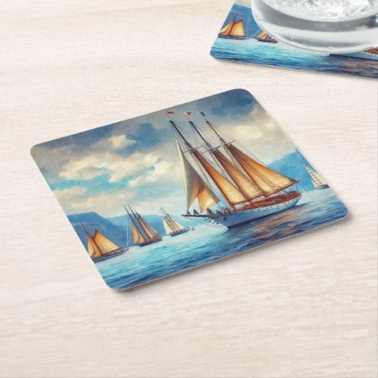 Sail Kartonnen Onderzetters (Schuin)