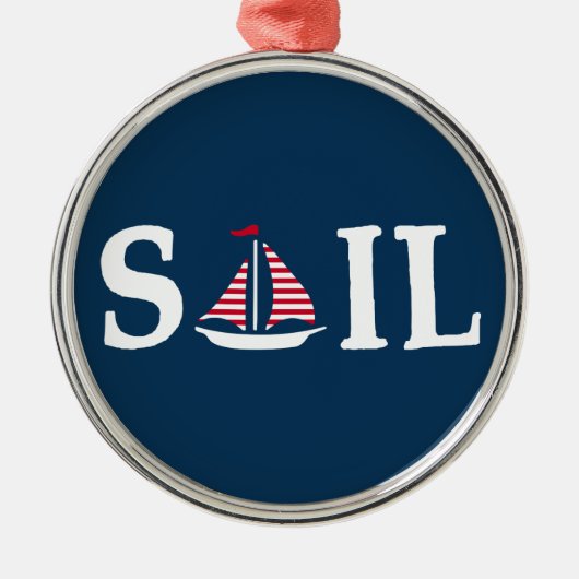 Sail Metalen Ornament (Voorkant)