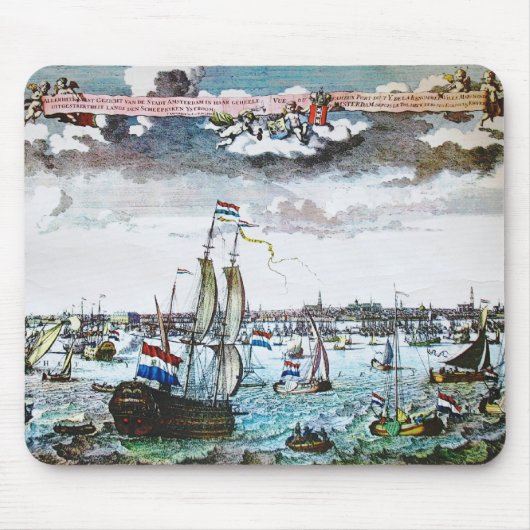 Sail Old Amsterdam Afbeelding Mousepad Muismat (Voorkant)