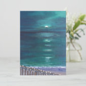 'Sail on Perfect Silence' Originele Oceaankunst Kaart (Staand voorkant)