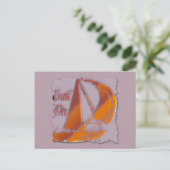 SAIL OP BRIEFKAART (Staand voorkant)