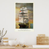 Sail op de  Schip 1926 Poster (Keuken)