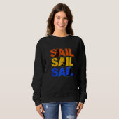 Sail Sail Kapitein Anchor Boarding Sailing Boa Trui (Voorkant volledig)