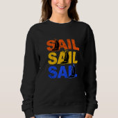 Sail Sail Kapitein Anchor Boarding Sailing Boa Trui (Voorkant)