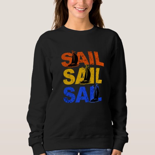 Sail Sail Kapitein Anchor Boarding Sailing Boa Trui (Voorkant)
