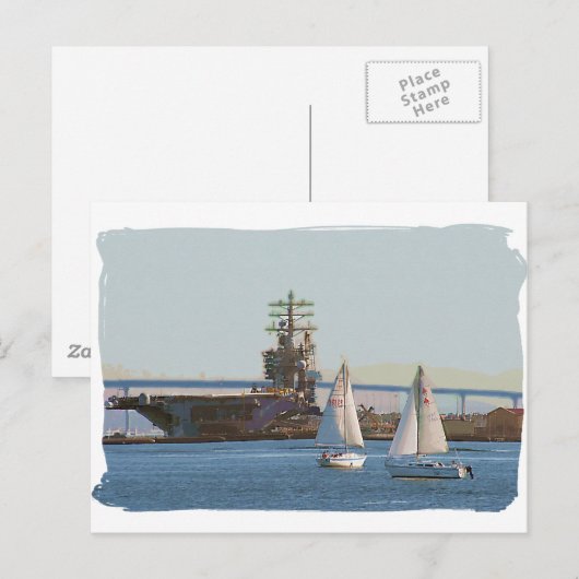 Sail San Diego Briefkaart (Voorkant / Achterkant)