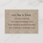 Sail San Juan Islands Visitekaartje (Achterkant)